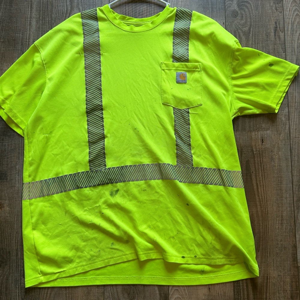 5 Carhartt Men's Neon Safety Tee hi vis